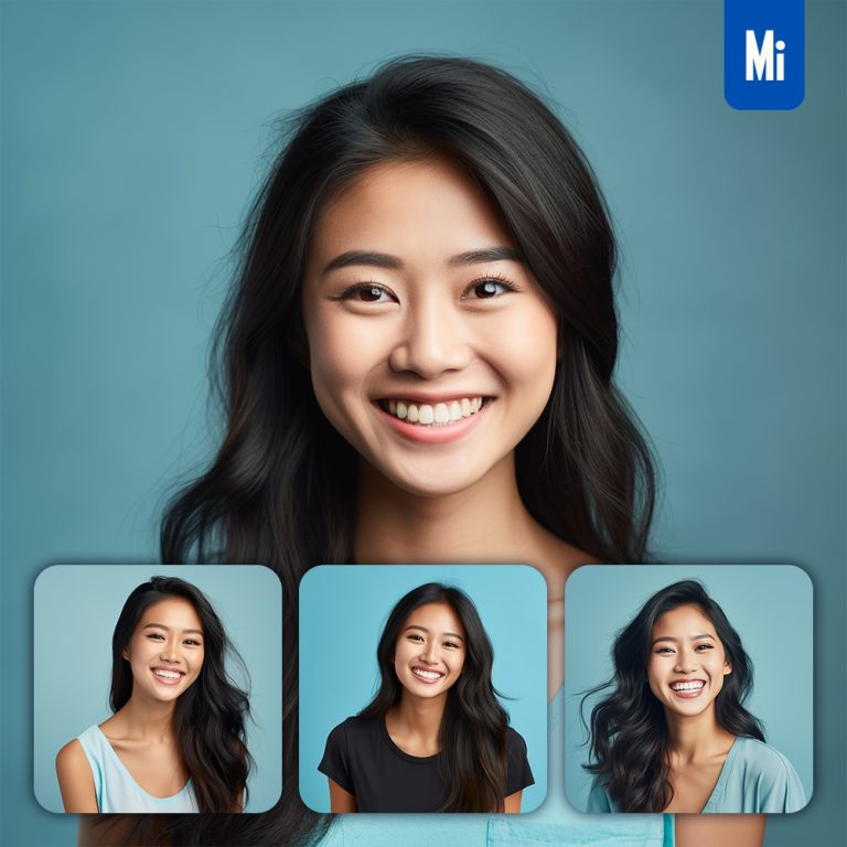 midjourney woman female smile tooth happy