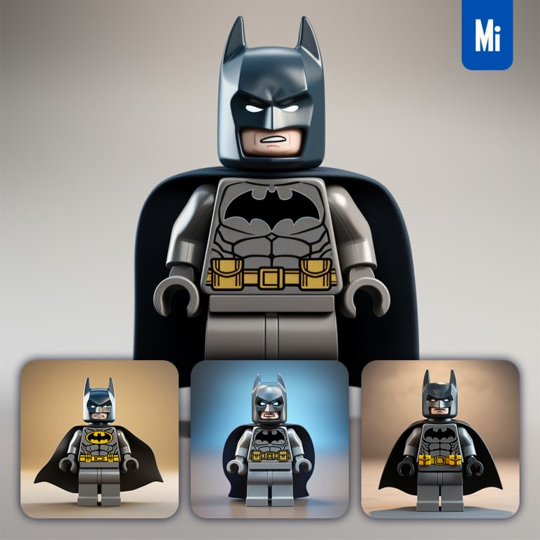 midjourney batman lego 3d character toy game