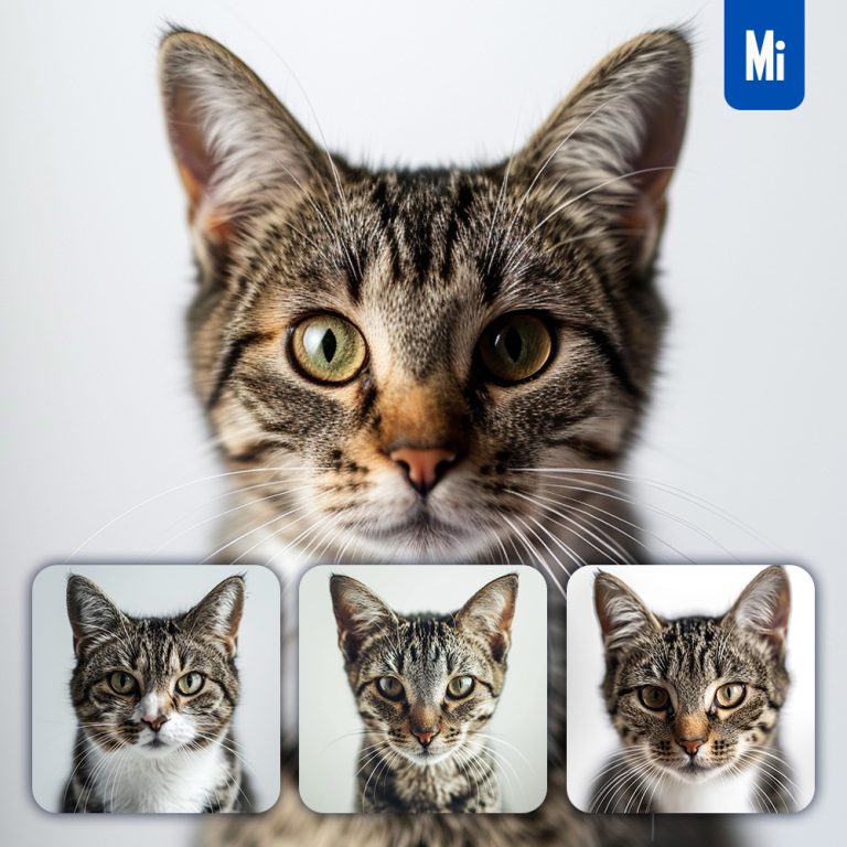 midjourney cat face head photography