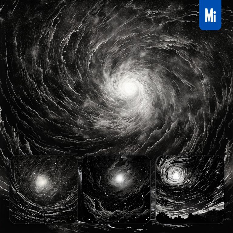 midjourney cosmic space star vortex