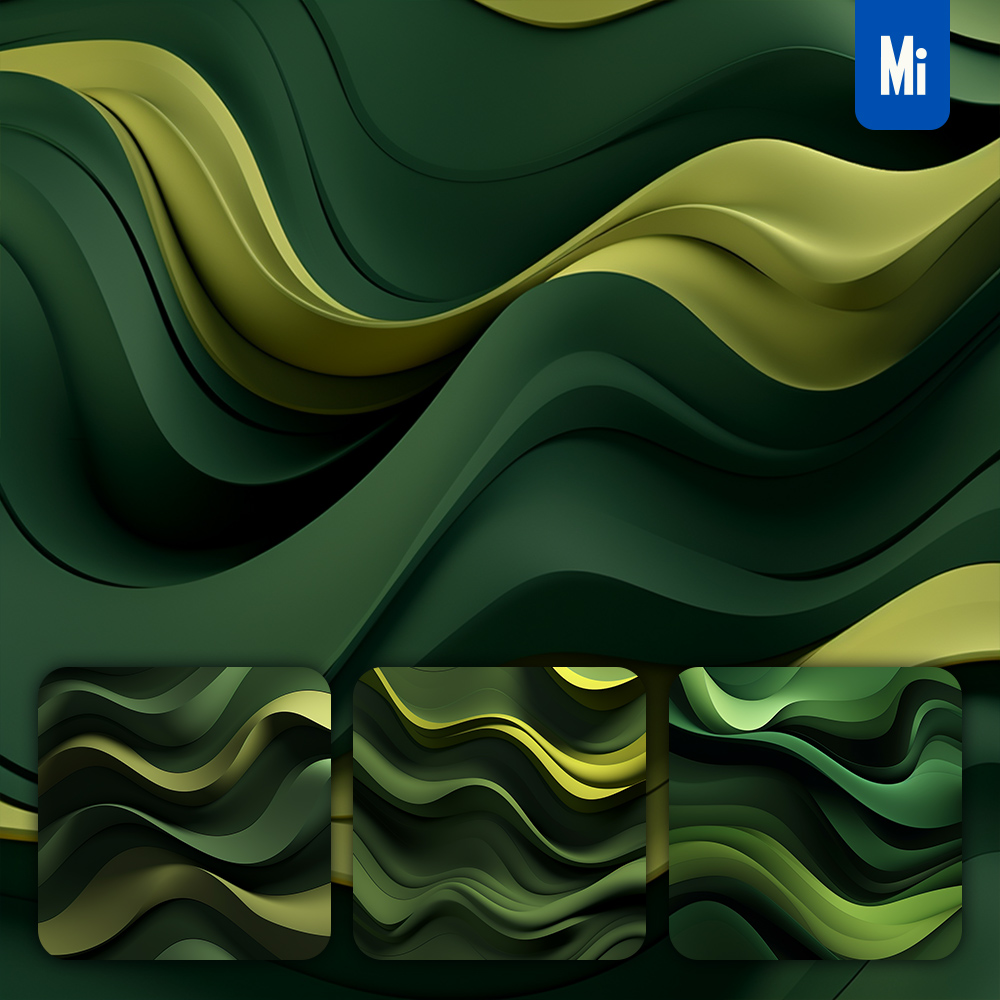 mid_green_gradients_wavy_abstract_background_wallpaper