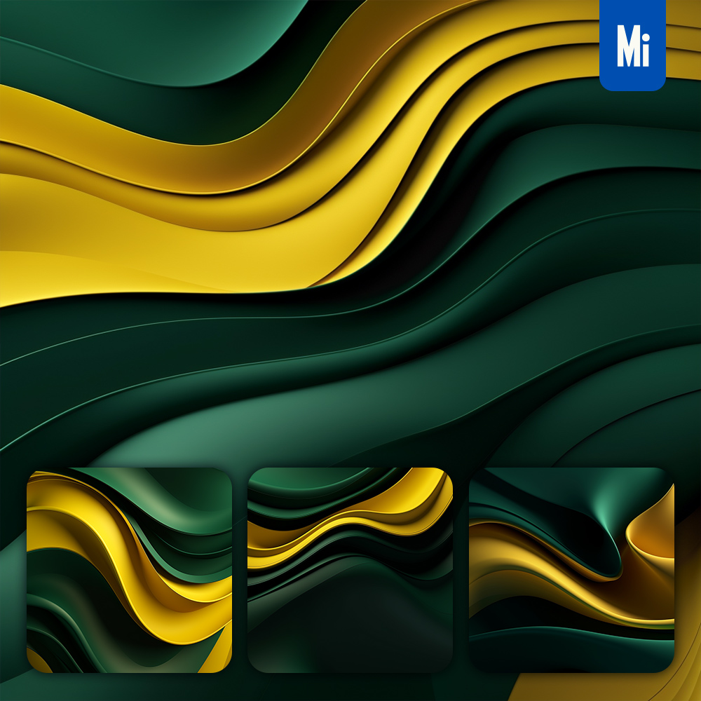 mid_green_yellow_wavy_abstract_background_wallpaper