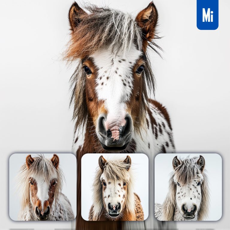 midjourney horse pony head face photography