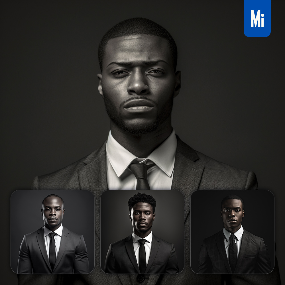 mid_male_African_man_black_and_white_head_photography