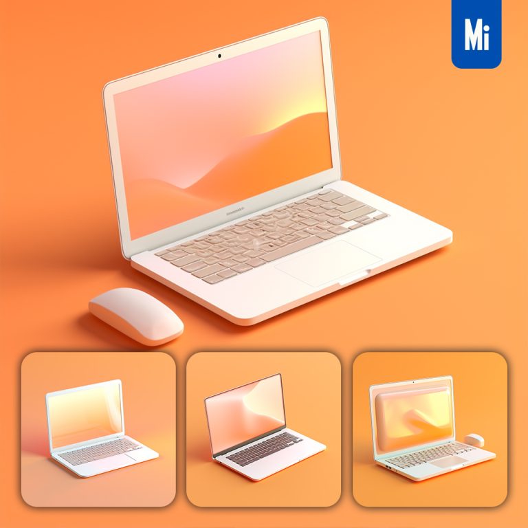 midjourney notebook computer macbook icon