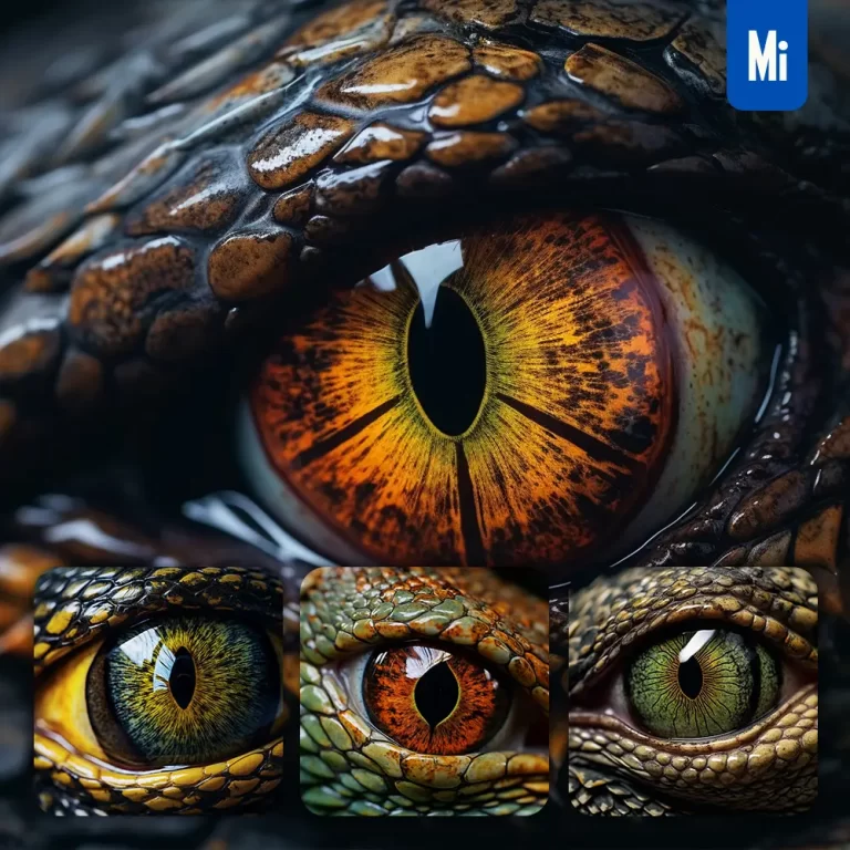 midjourney prompt eyes snake close up bloodcurdling grisly photography