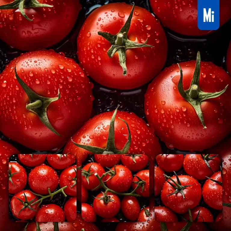 midjourney prompt tomato fresh water drop photography