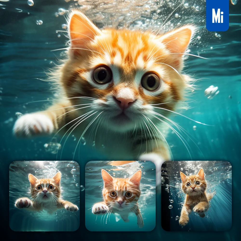 Midjourney Prompt Car Underwater Swim Photography