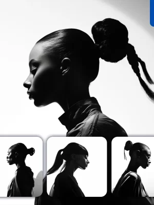 Midjourney Prompt Woman Lady Silhouette