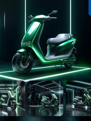 Midjourney Prompt Industrial Design Electric Scooter Concept