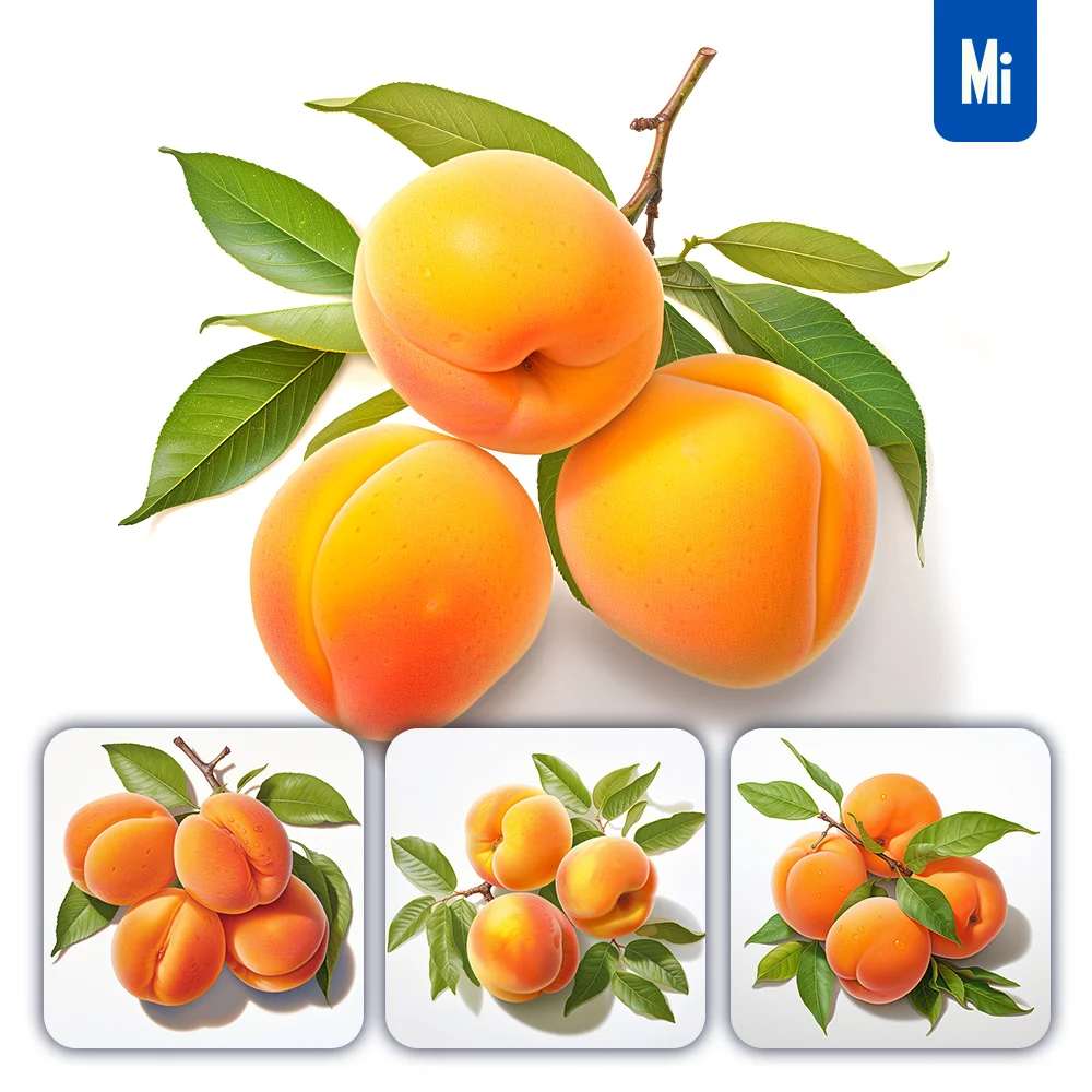 Midjourney Prompt Apricot Leaf Illustration Painting
