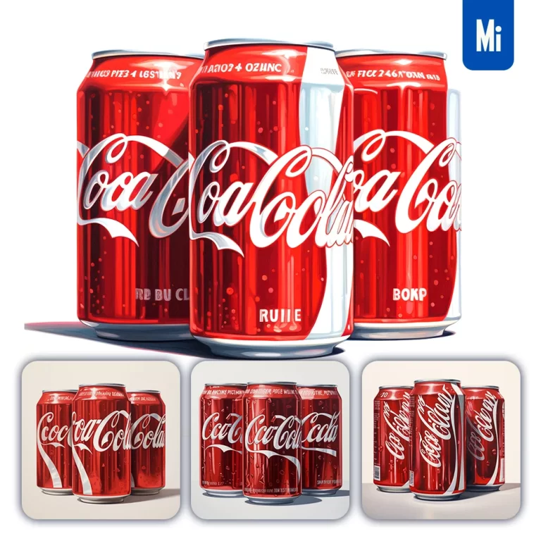 midjourney prompt drink can colacoca cola illustration painting
