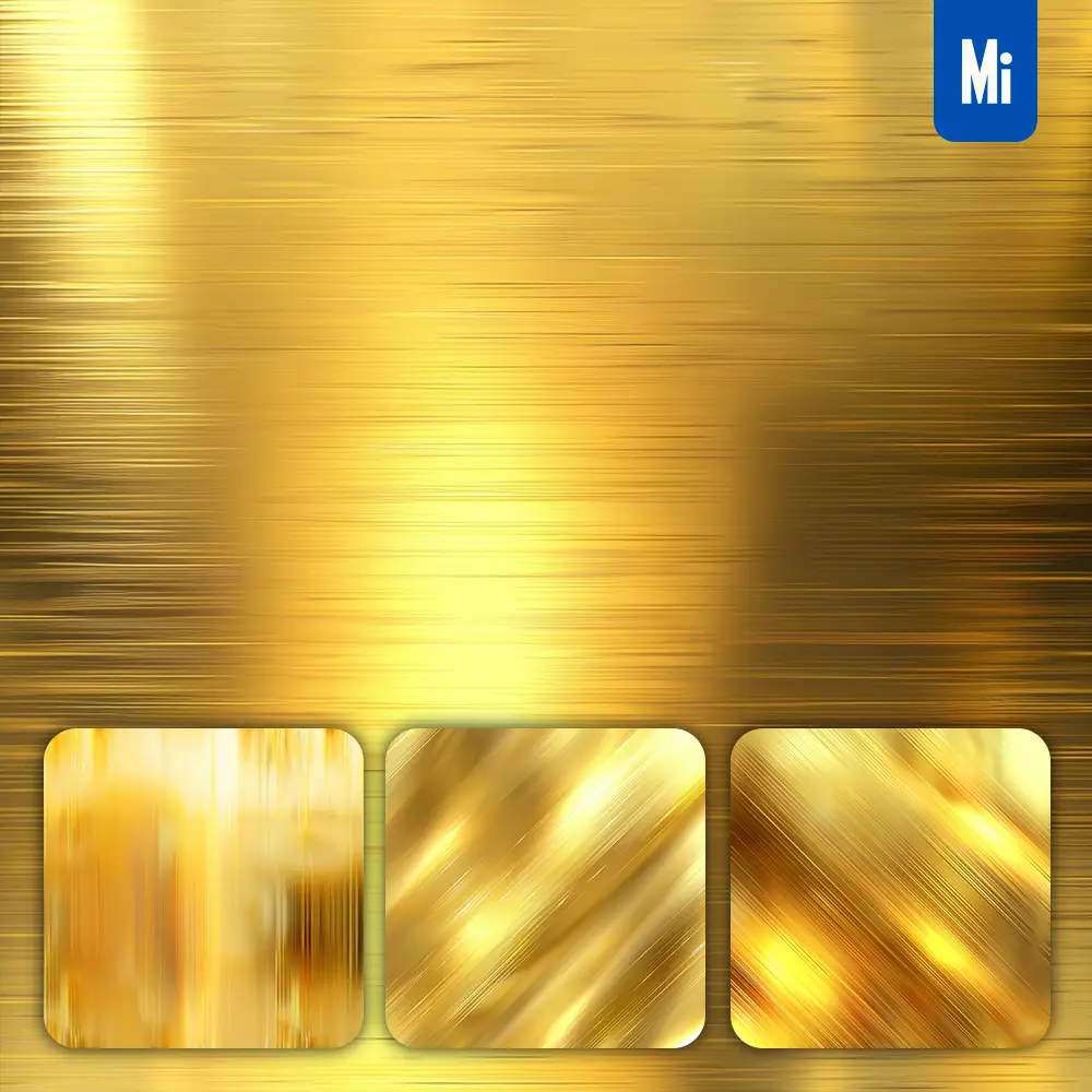 Midjourney Prompt Gold Metal Light Shiny Circular Gradient Wallpaper Background