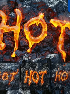 Midjourney Prompt Hot Lava Font Type Rock Flowing