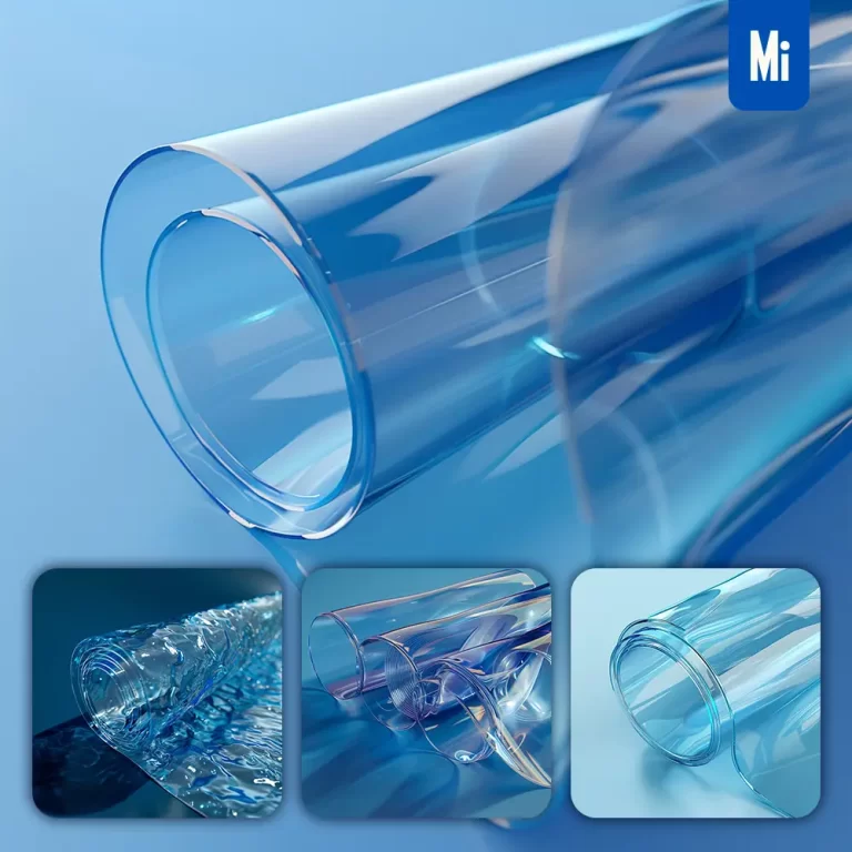 midjourney prompt blue roll transparent 3D glass plastic