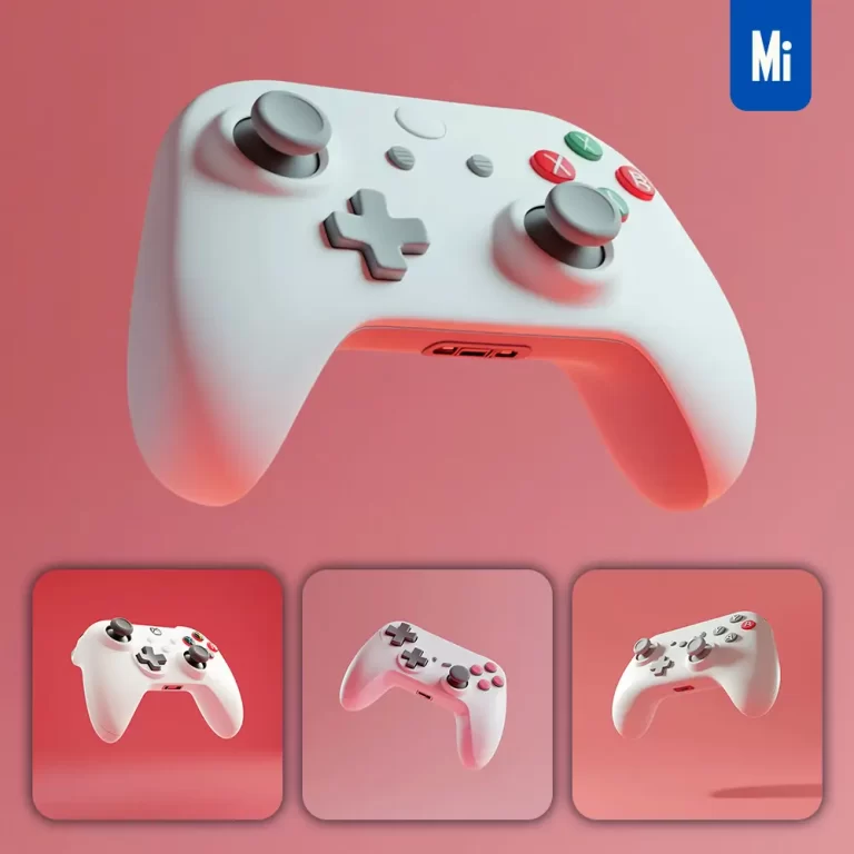 midjourney prompt game controller 3D cartoon cute render C4D icon