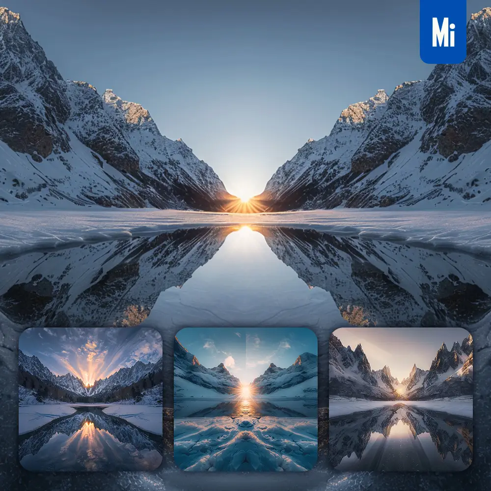 Midjourney Prompt Snow Landscape Photography