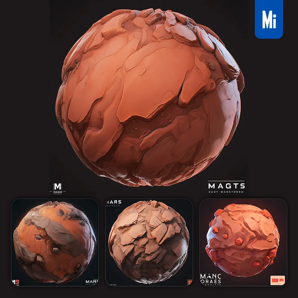 Midjourney Prompt Mars Icon Design Ui 3d Rendering