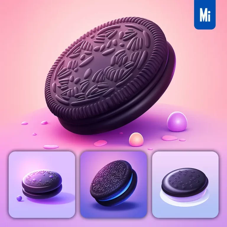 midjourney prompt Oreo cookie 3D icon game cartoon cute lovely