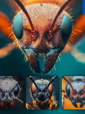 Midjourney Prompt Ant Head Eyes Detailed Close Up Photography