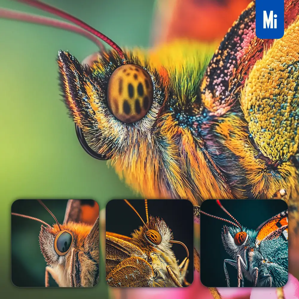 Midjourney Prompt Butterfly Moth Mouth Eyes Proboscis Head Detailed Feature Close Up Photography