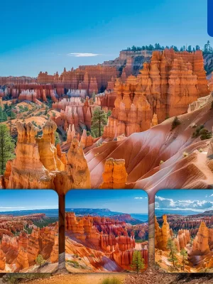 Midjourney Prompt Canyon Hoodoo Badland Sky Natural Landscape Photography