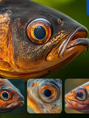 Midjourney Prompt Carp Eyes Fish Detailed Close Up Photography