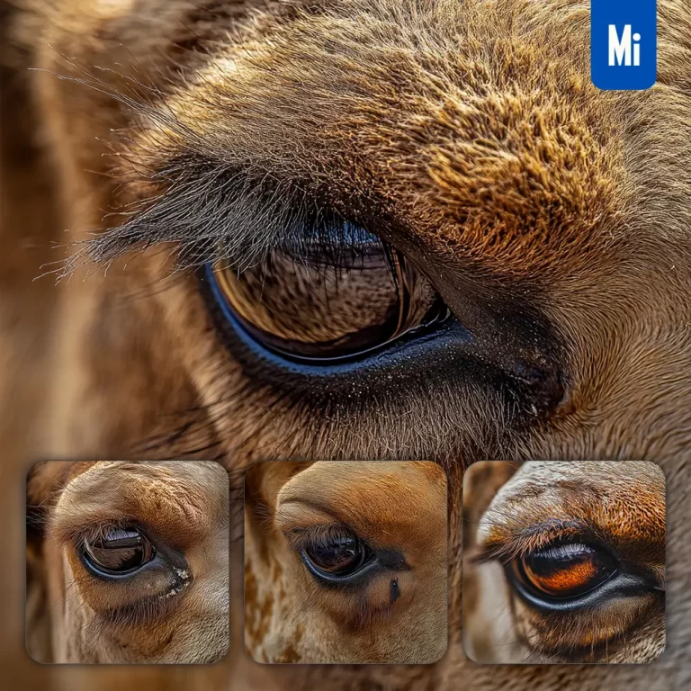 midjourney prompt eyes camel llama detailed close up photography