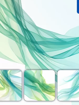 Midjourney Prompt Green Blue Voile Fabric Abstract Background Minimalism Fluid Wavy