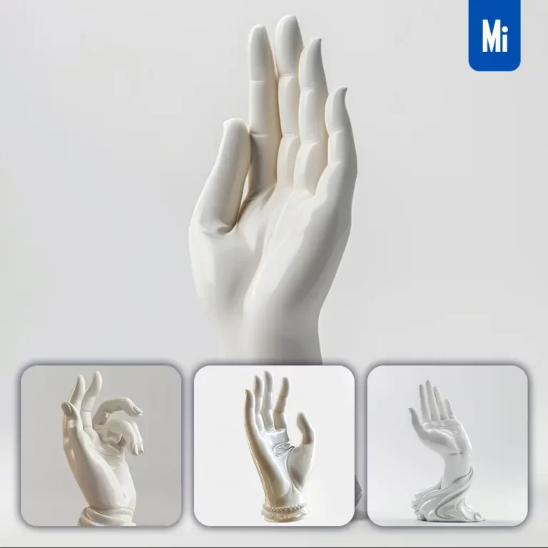 midjourney prompt hand smooth Buddha porcelain palm photography