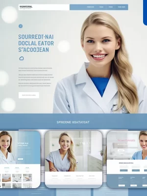 Midjourney Prompt Hospital Clinic Dentist Doctor Design Screenshot Website Homepage