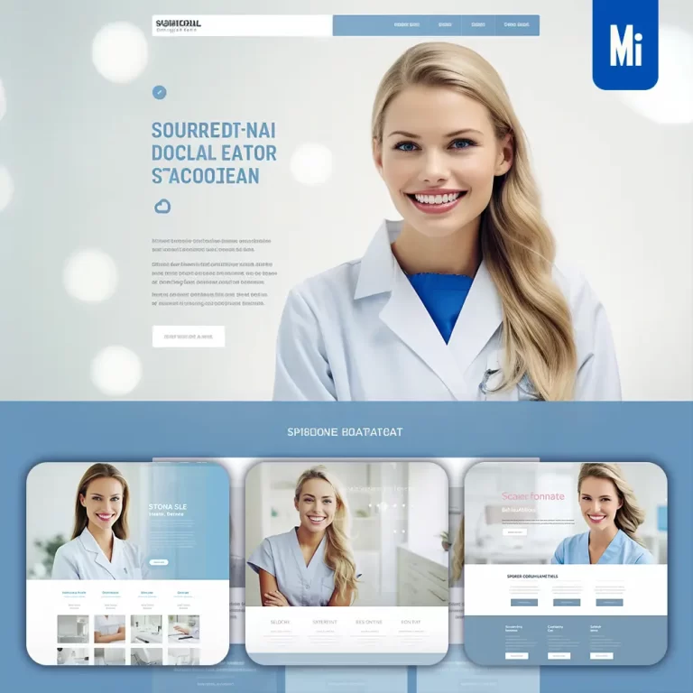 midjourney prompt hospital clinic dentist doctor design screenshot website homepage