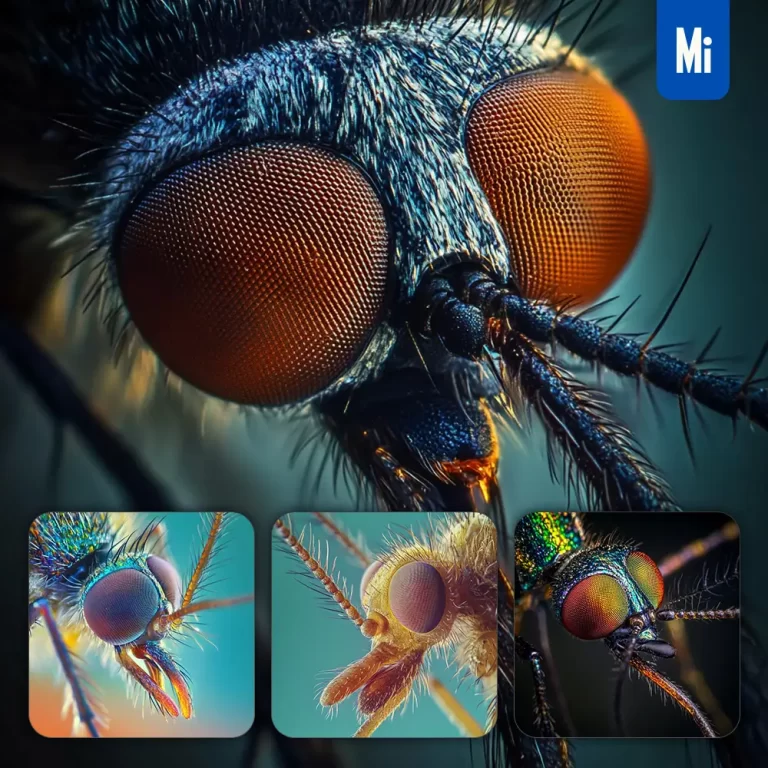 midjourney prompt mosquito mouth eyes proboscis head detailed feature close up photography
