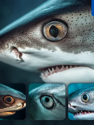 Midjourney Prompt Shark Eyes Fish Detailed Close Up Photography