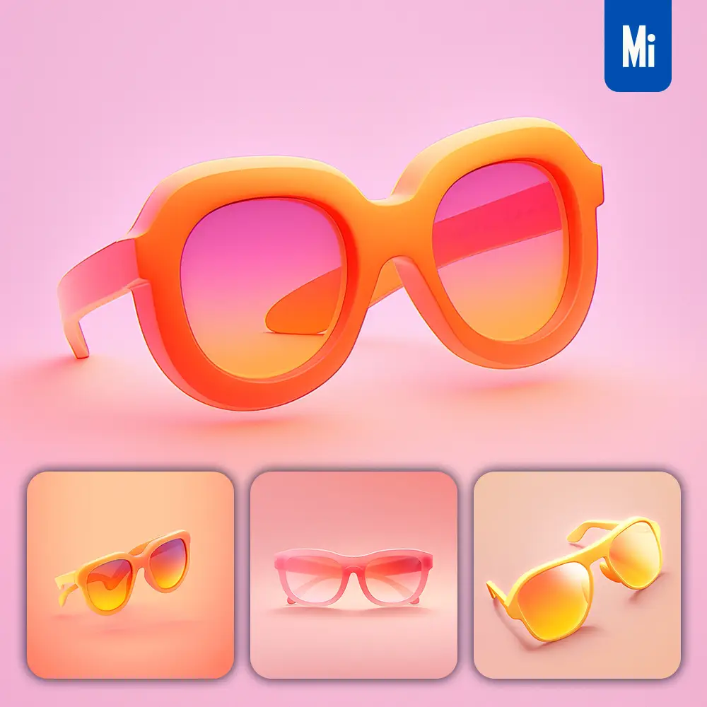 Midjourney Prompt Sunglasses Glasses Eyeglasses3d Icon Game Cartoon Cute Lovely