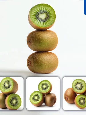 Midjourney Prompt Kiwi Fruit Connected Fruits Stack Photography