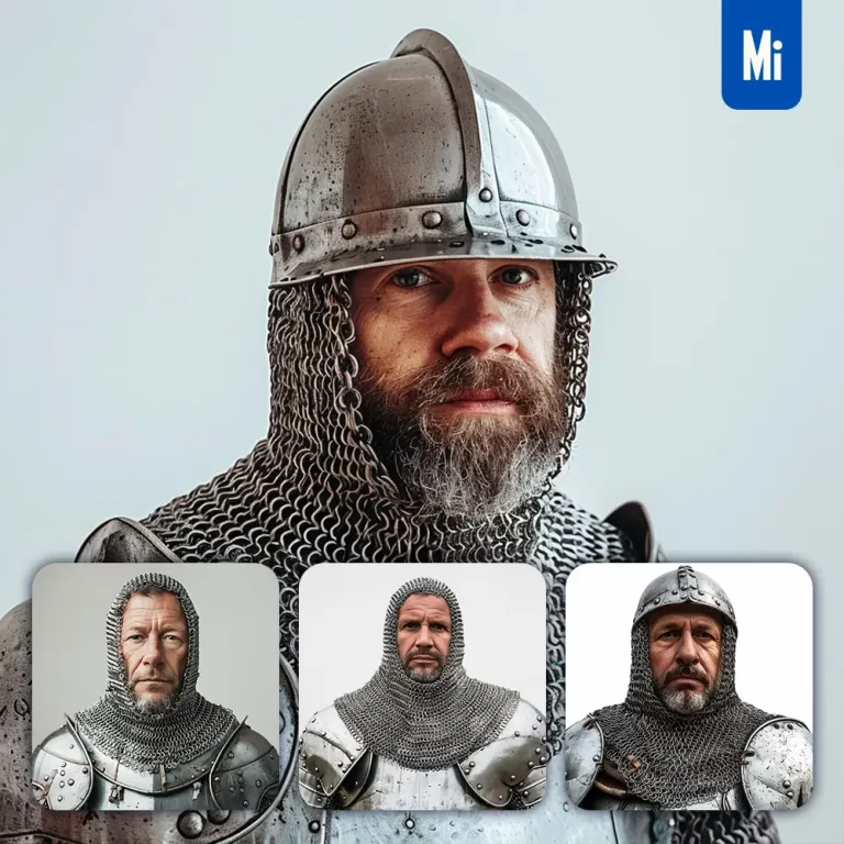 midjourney prompt templar knight armour renaissance medieval primitive portrait photography