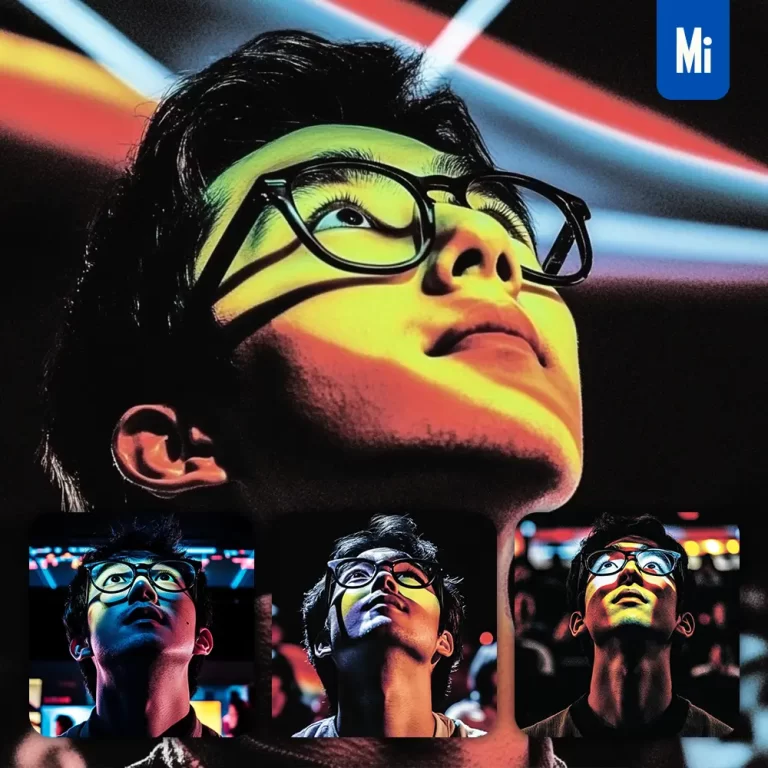 midjourney prompt Korean Asian man face head look up woodcut print woodblock