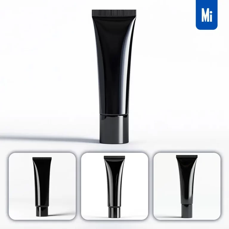 midjourney prompt black tube toothpaste gel mock up advertising photography