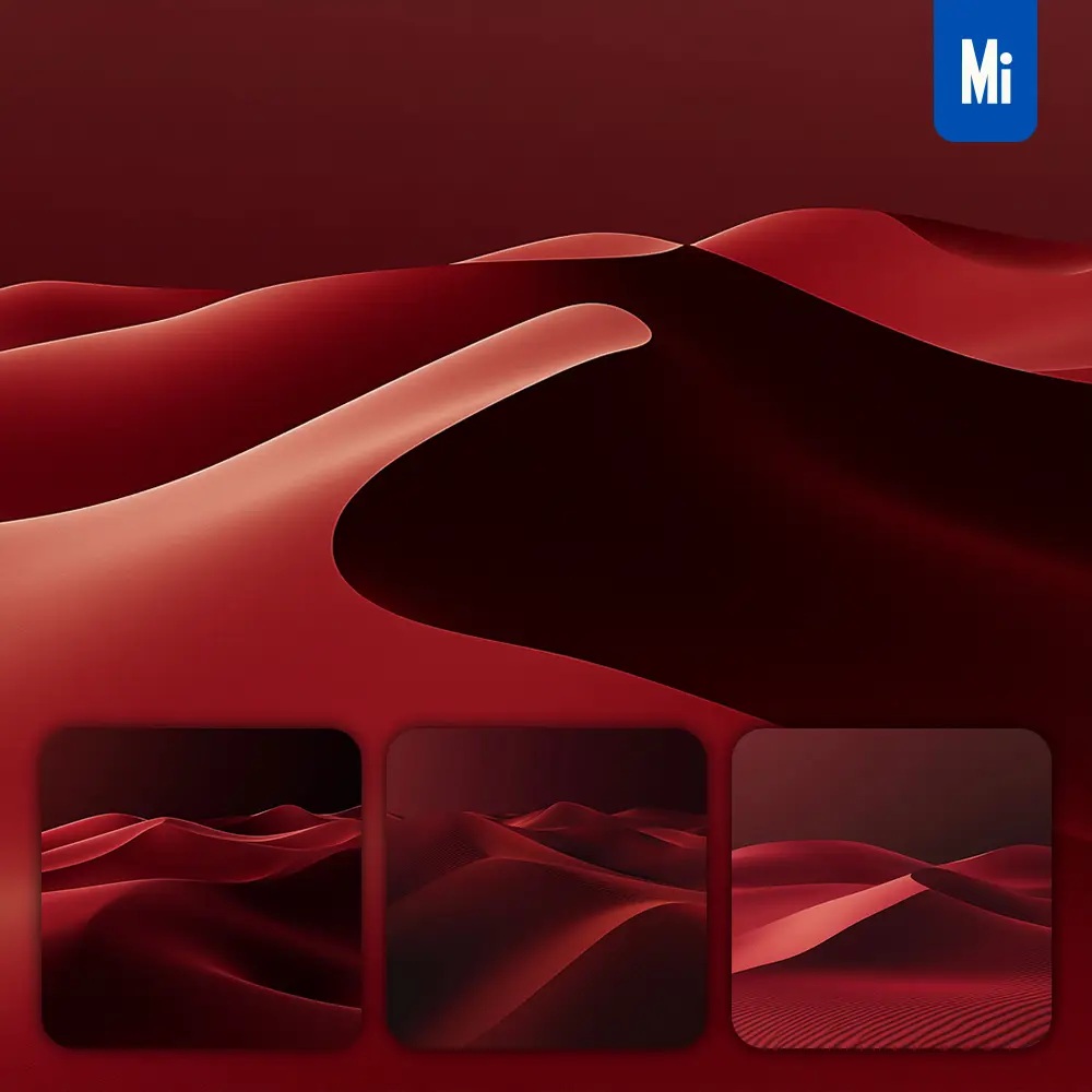 midjourney prompt red sand dunes gradient background minimalist photography