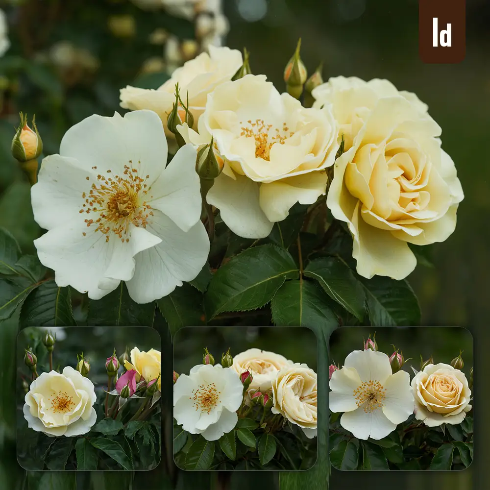 Ideogram Prompt White Yellow Flower Close Up Leaves Photography