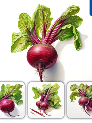 Midjourney Prompt Beetroot Vegetable Detailed Illustration Painting