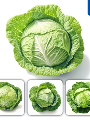 Midjourney Prompt Cabbage Vegetable Detailed Illustration Painting