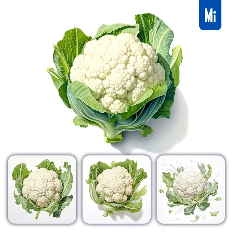 midjourney prompt cauliflower vegetable detailed illustration painting