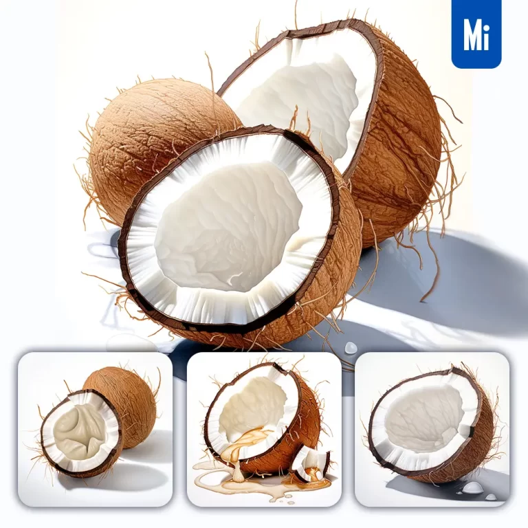 midjourney prompt coconut flesh detailed illustration painting
