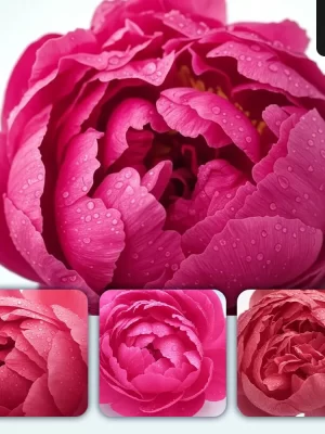 Grok Prompt Peony Flower Petals Close Up Photography