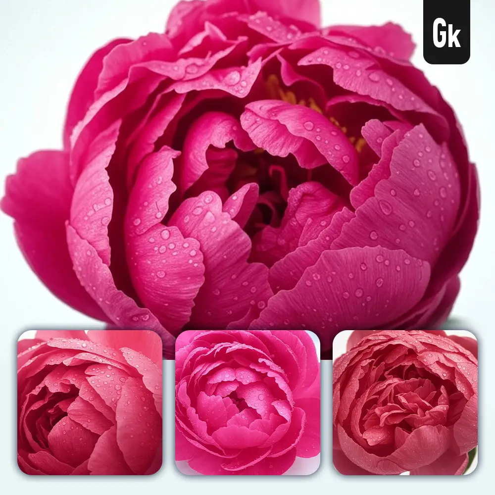 Grok Prompt Peony Flower Petals Close Up Photography