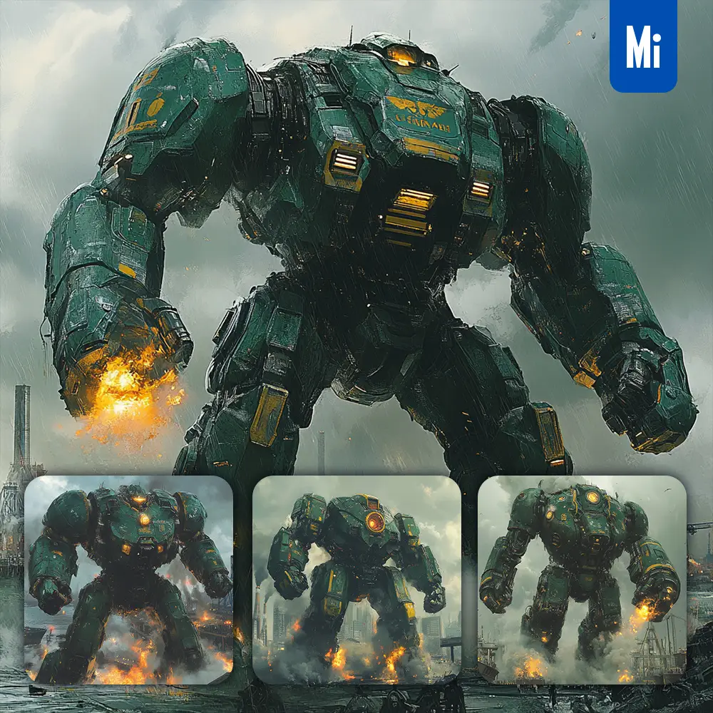 Midjourney Prompt Cherno Alpha Mecha Combat Sci Fi Heroic War Machine Painting Character Design Setting Science Fiction Action Fight