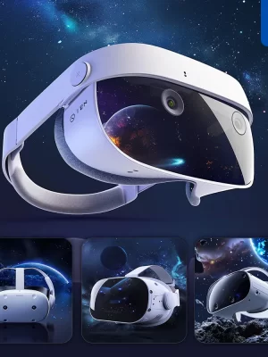 Midjourney Prompt Vr Headset Virtual Reality Glasses Screen Outer Space Sky 3d