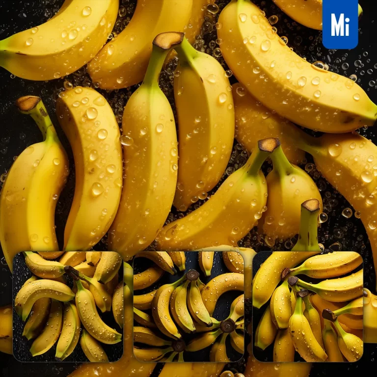 midjourney prompt banana fresh water drop photography
